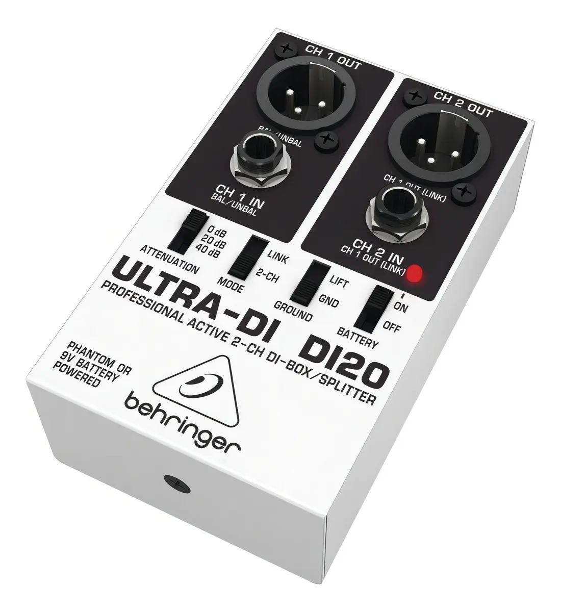 DI20 Professional Active 2-Channel DI Box/Splitter 5