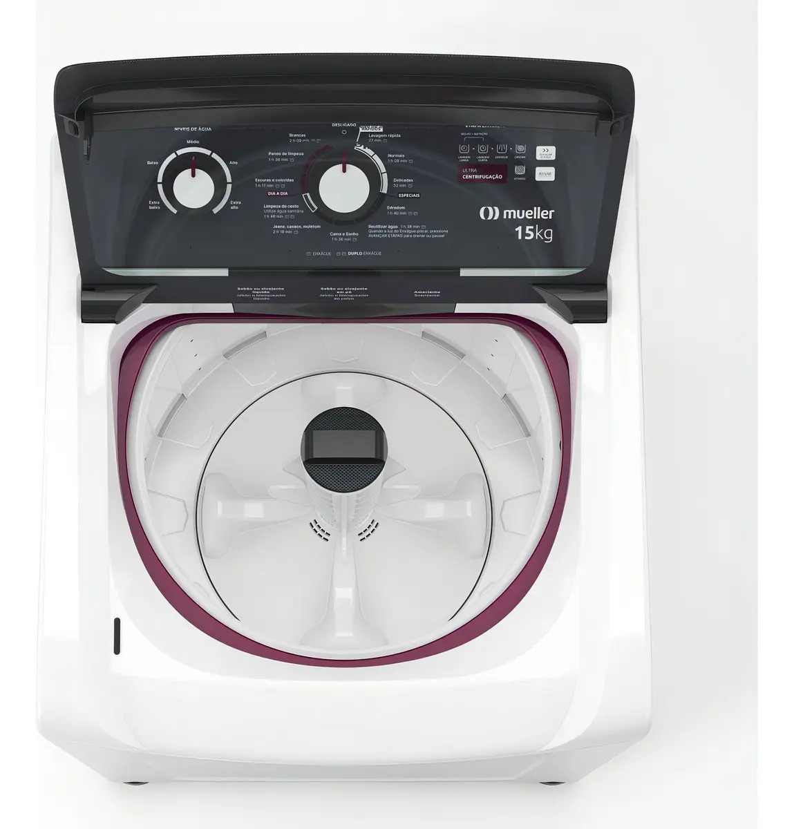 Máquina de Lavar Mueller 15 Kg com Ultracentrifugação e Ciclo Rápido 3