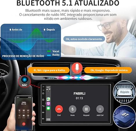 Automotivo Multimídia 7 Polegadas 5