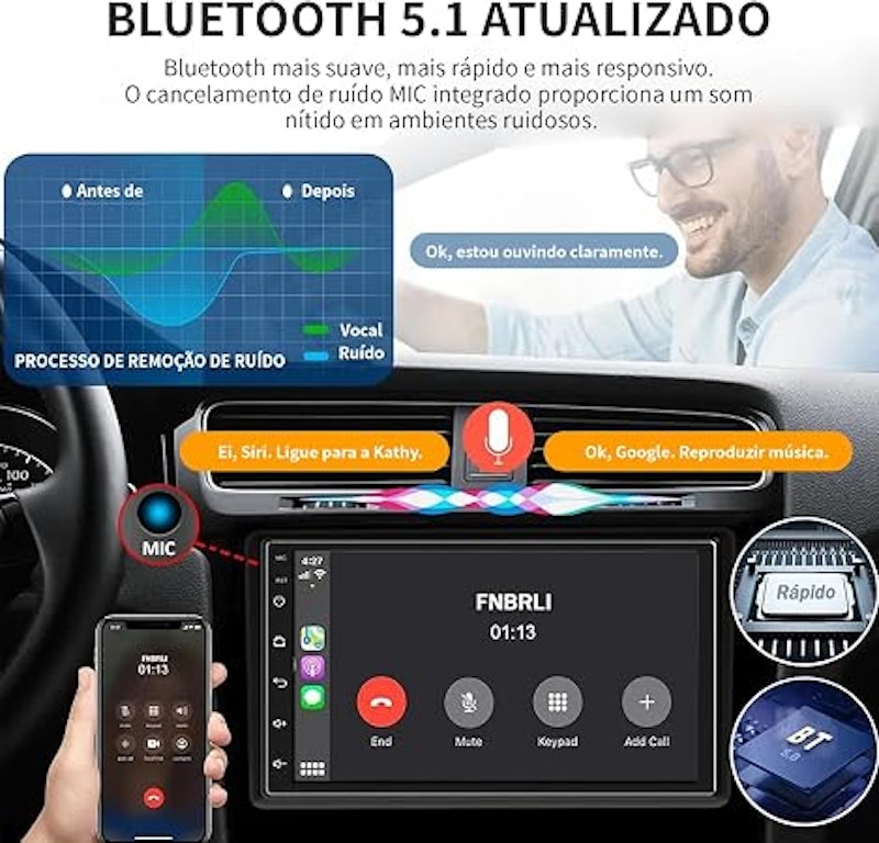 Automotivo Multimídia 7 Polegadas 5