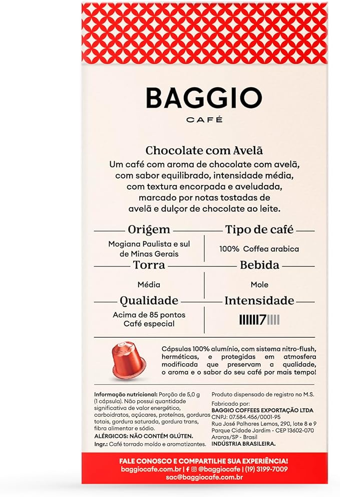 Cápsulas Aromas Chocolate com Avelã 2