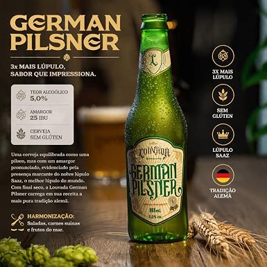 Cerveja Louvada German Pilsner 2