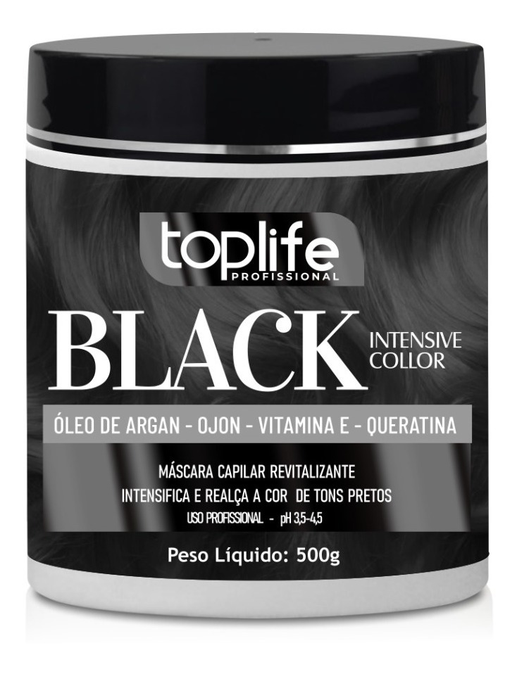 Máscara Matizadora Preta Black Toplife 1