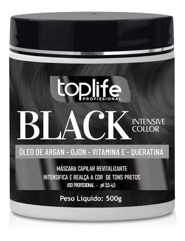 Máscara Matizadora Preta Black Toplife 1