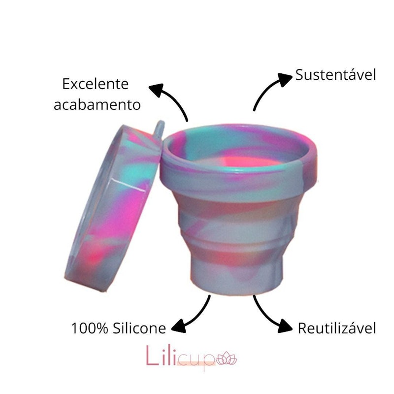 Disco Menstrual + Copo Esterilizador + Porta Disco Lilicup My 4