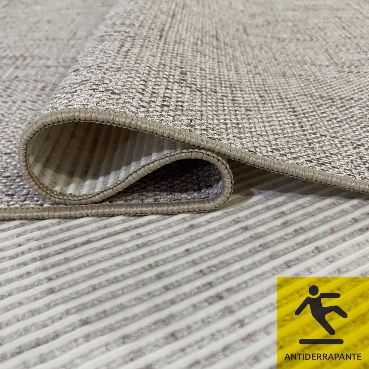 Tapete Redondo Sisal Sintético Natural Antiderrapante 3