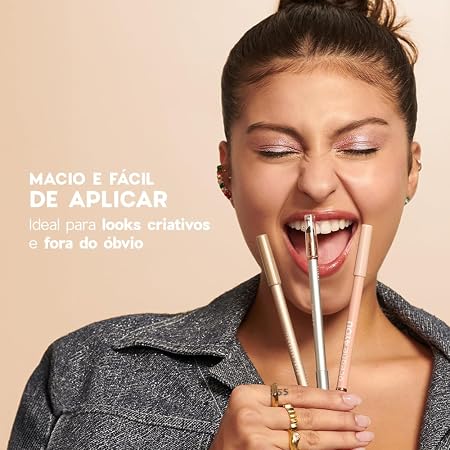 Lápis para Olhos Dourado - Shine Eye Pencil Golden Océane 4you 3