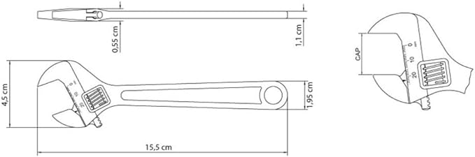 Chave Ajustável para Porcas 6" Tramontina MASTER 2