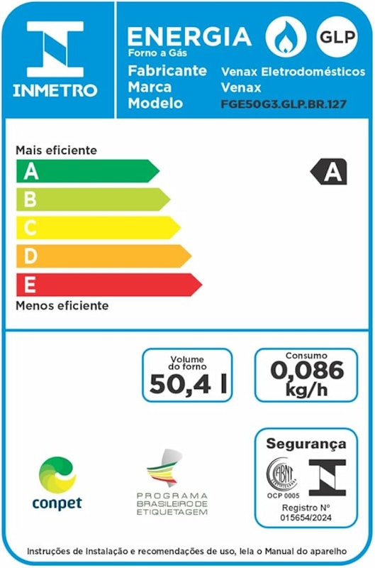Forno de Embutir a Gas 50 L Bianco GIII 4