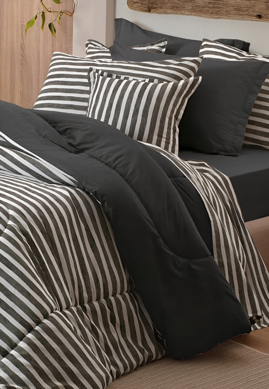 Jogo Roupa de Cama Queen 4 Peças 100% Algodão 150 Fios Diamante 2