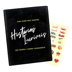 Álbum de Fotos Minhas Historias Incríveis 500 Fotografias + Adesivo