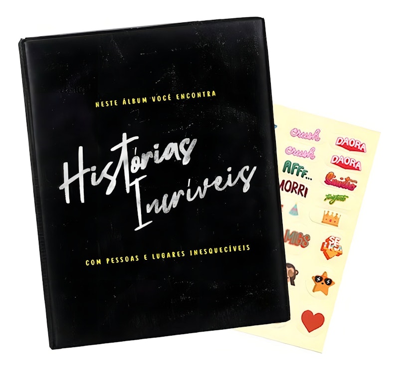 Álbum de Fotos Minhas Historias Incríveis 500 Fotografias + Adesivo 1