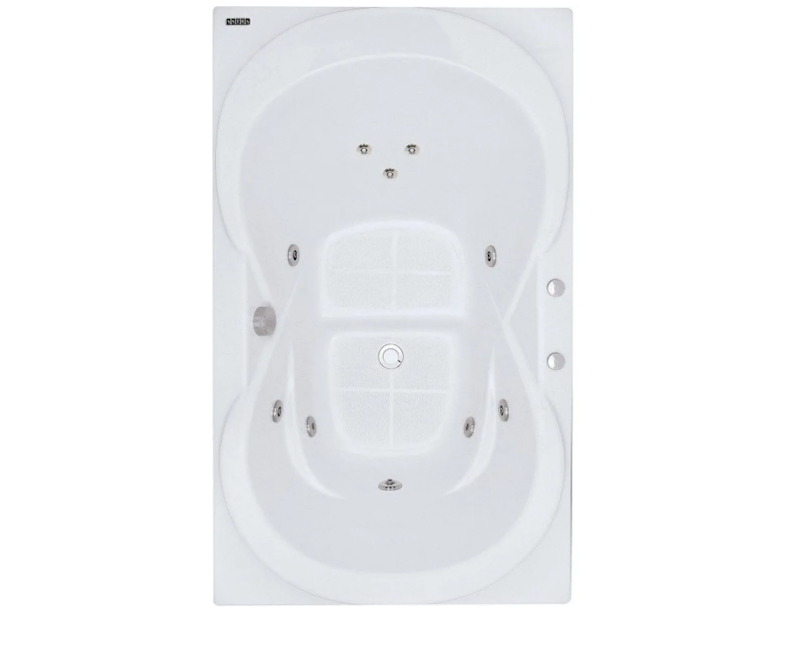 Banheira de Hidromassagem Due Branca em Acrílico Gran Luxo 160 cm 2