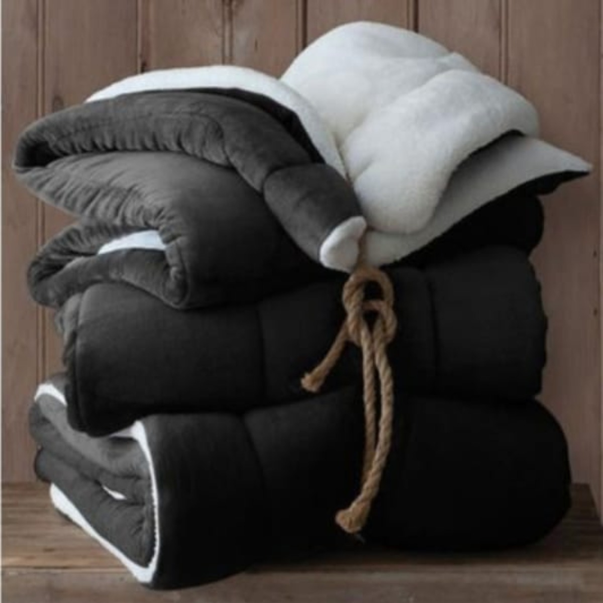 Coberdrom Sherpa e Flannel Casal 3