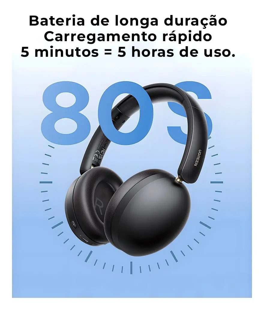 UGREEN Fones de Ouvido sem Fio com Diadema 4