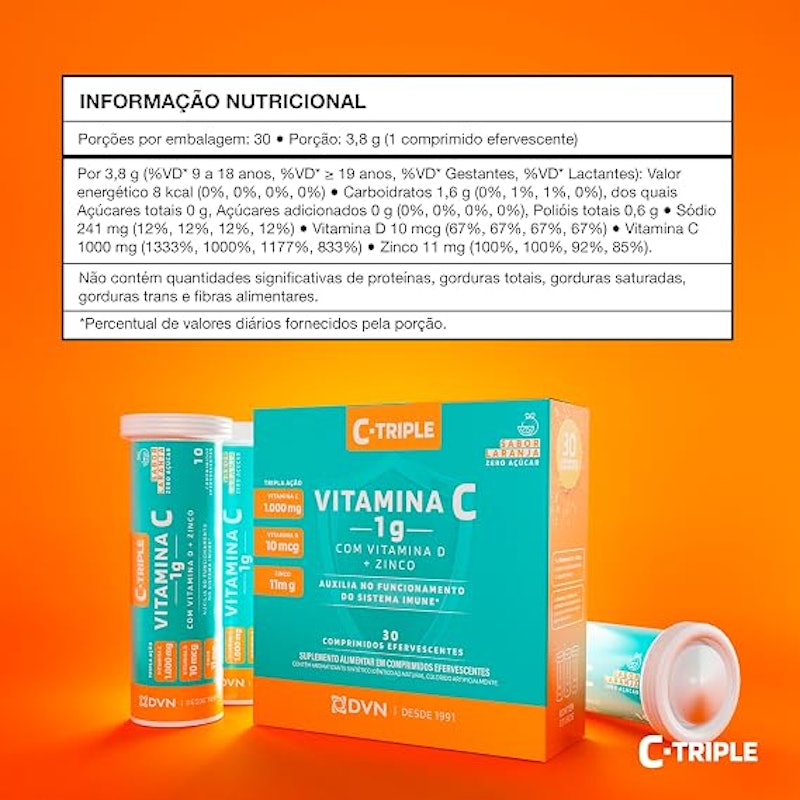 Vitamina C + Vit D + Zinco C-Triple 4
