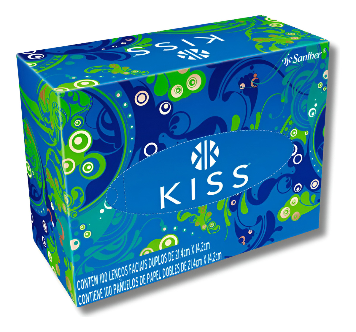 Lenço de Papel Kiss Folha Dupla 1