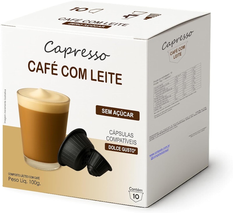 Capresso Café com Leite Zero 10 Unidades 1