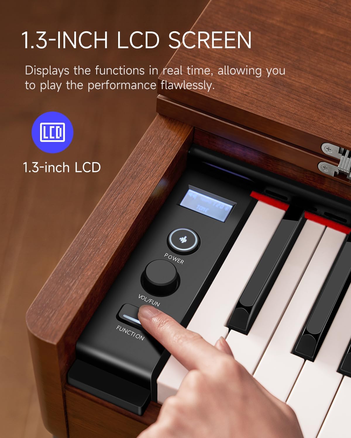 Piano Digital Donner com Ação de Martelo Graduada 3