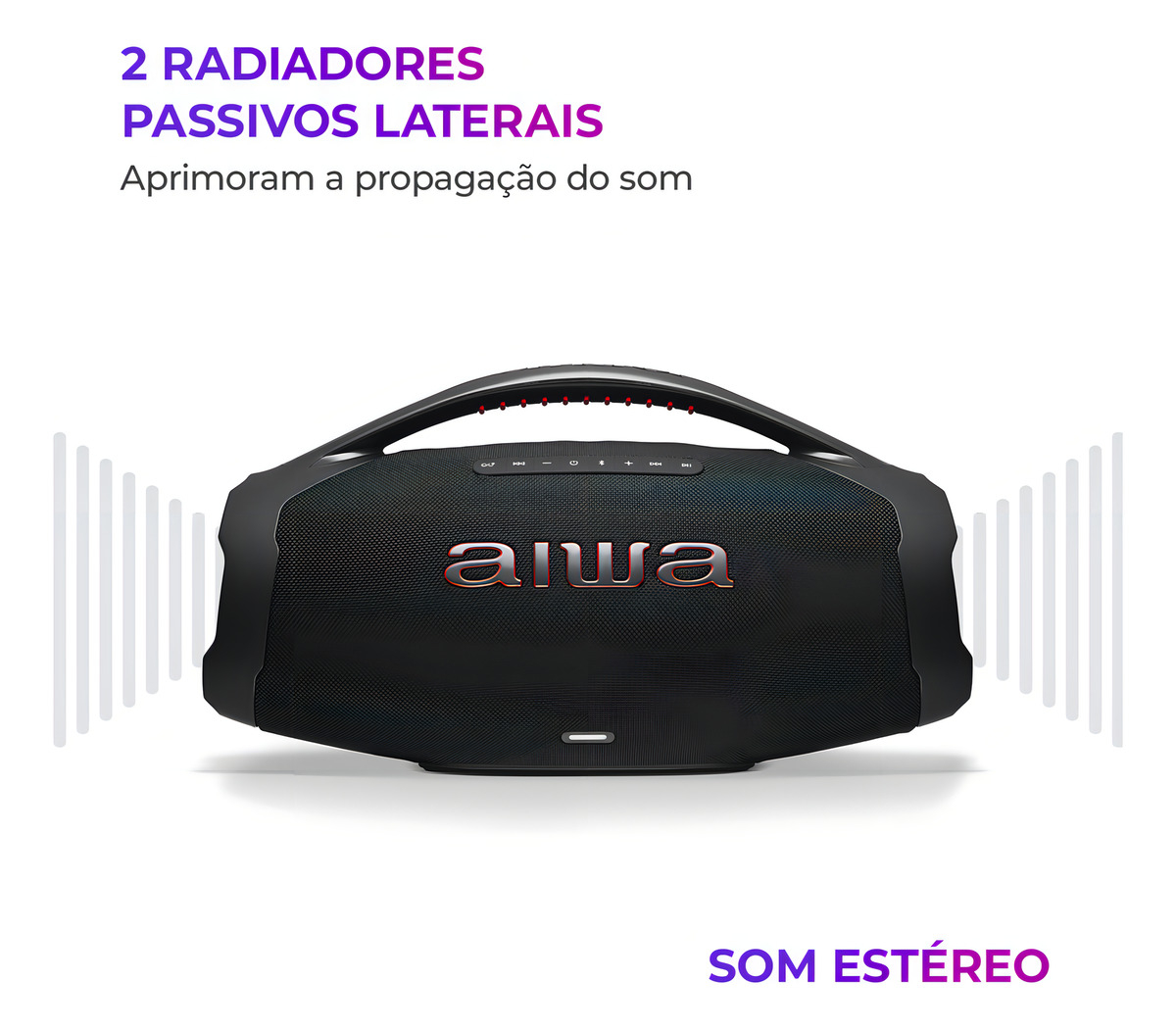 Caixa de Som Boombox Plus AIWA BBS-01-B 4