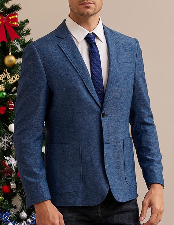 Blazer Masculino Casual, Jaqueta Esportiva Leve com 2 Botões 4