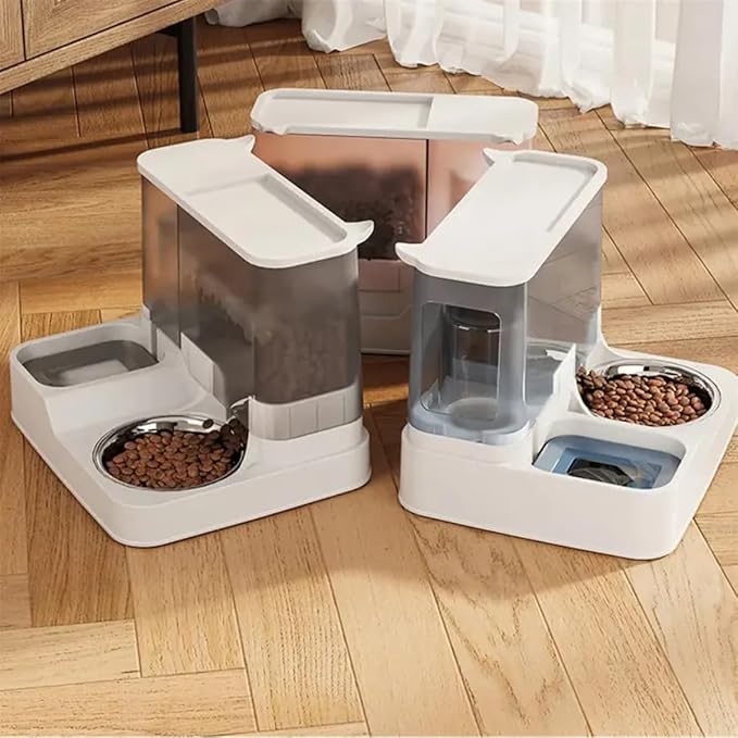 Alimentador Pet Automático com Bebedouro por Gravidade  5