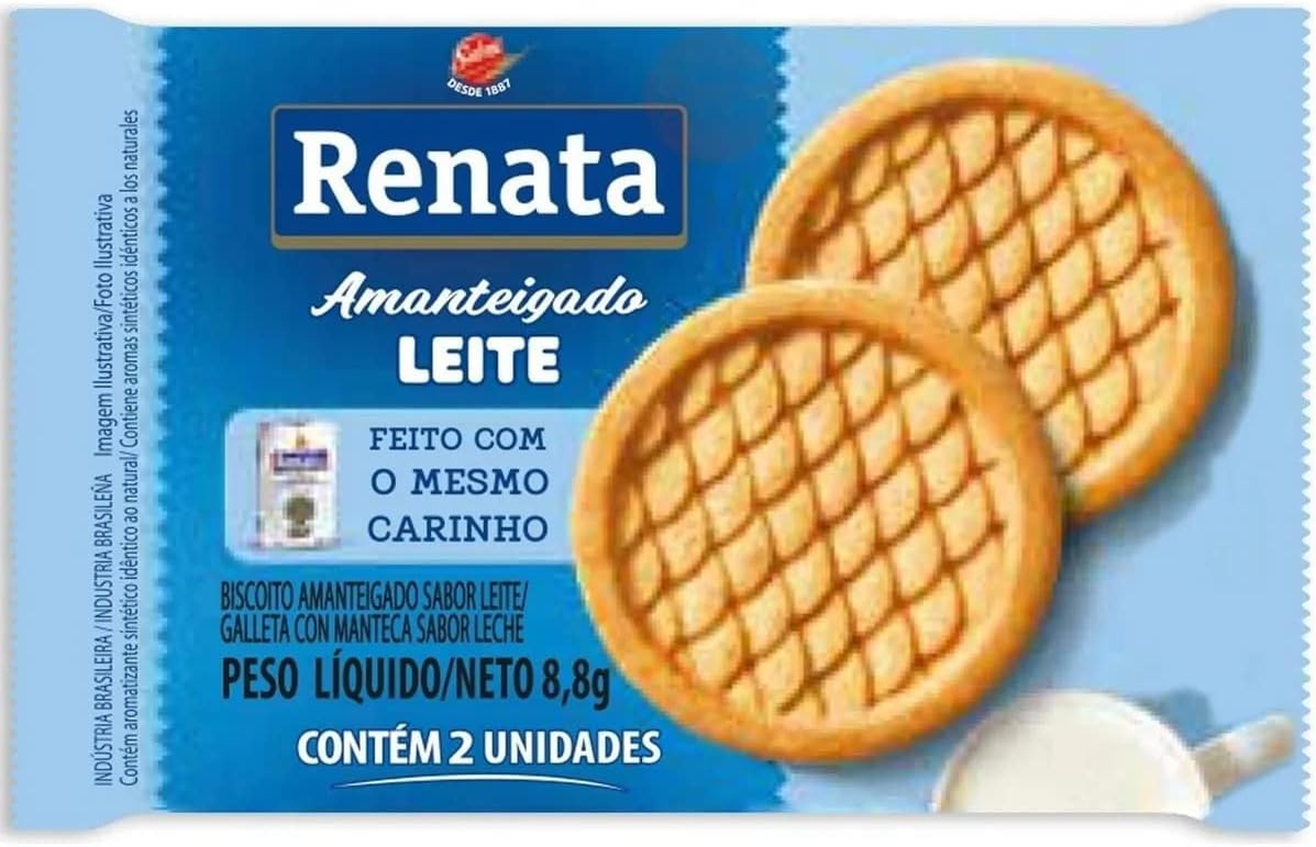 Biscoito Renata Amanteigado Leite 1