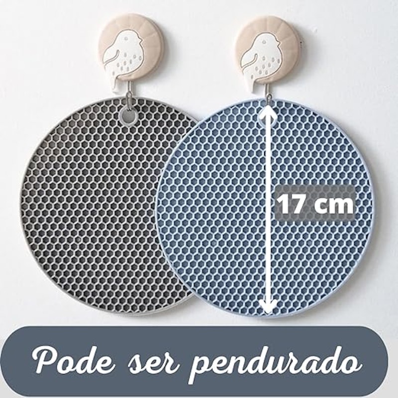 Kit 4 Unidades Descanso de Silicone para Panelas Quentes 2