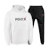 POLO BLU Agasalho Moletom Masculino com Capuz Flanelado Branco 1