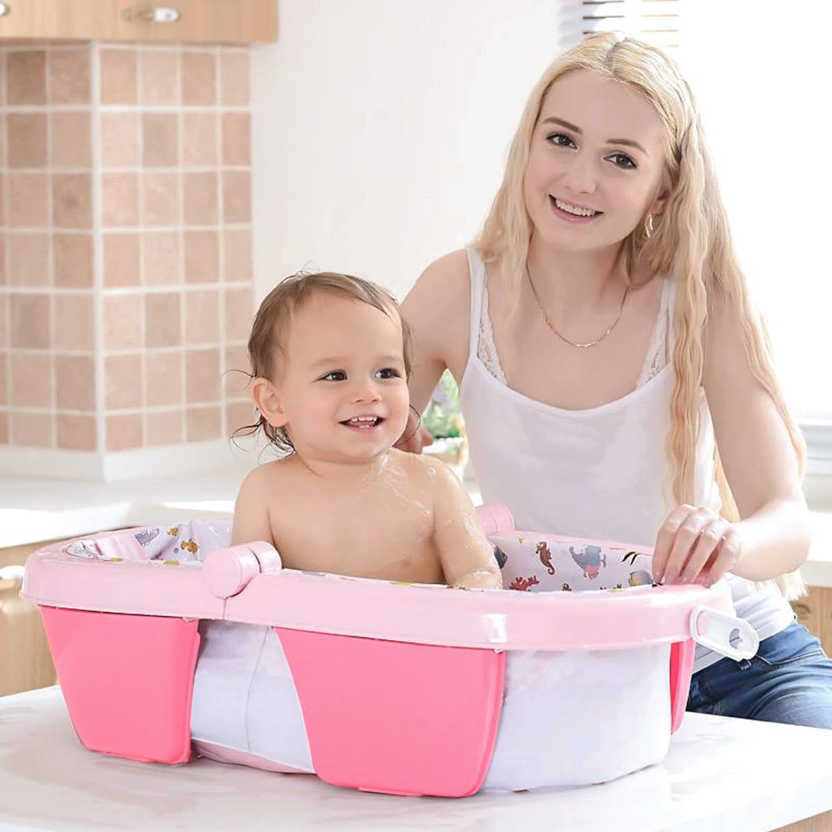 Banheira de Bebê Inflável e Portátil AirPlus MaxiBaby 3