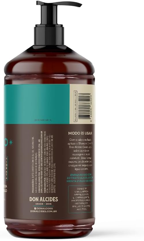 Shampoo para Cabelo 2 em 1 Don Alcides Calico Jack 2