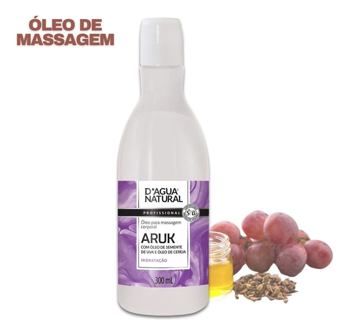 Óleo de Massagem Aruk Uva e Cereja 2