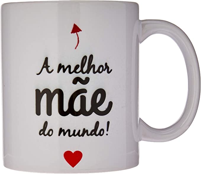 Caneca de Porcelana A Melhor Mãe do Mundo 1