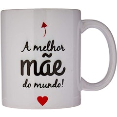 Caneca de Porcelana A Melhor Mãe do Mundo