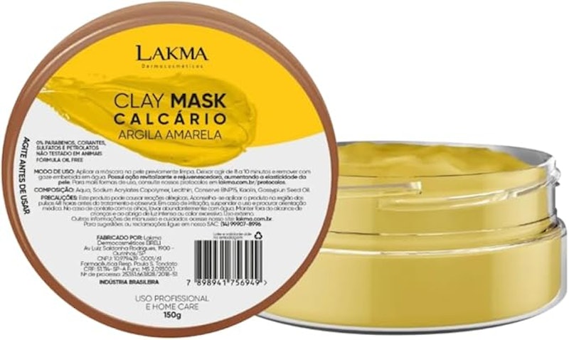 Máscara Argila Amarela Lakma 1