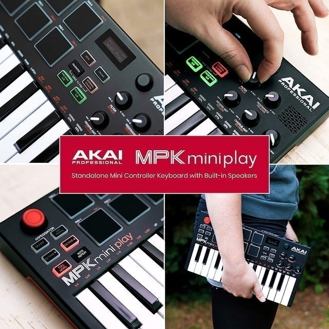 Teclado Controlador Akai MPK Mini Play 3