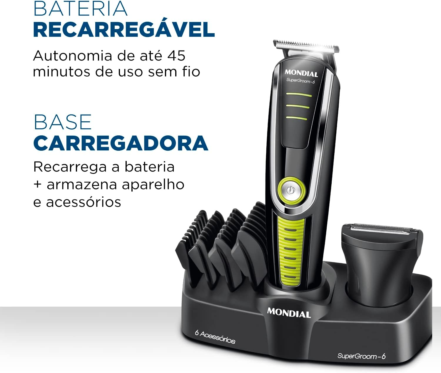 Aparador de Pelos Super Groom 06 Mondial 5