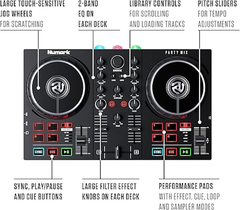 Controlador DJ Party Mix II 4