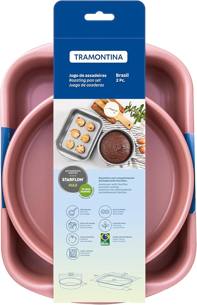 Jogo de Assadeiras Tramontina Brasil em Alumínio 2
