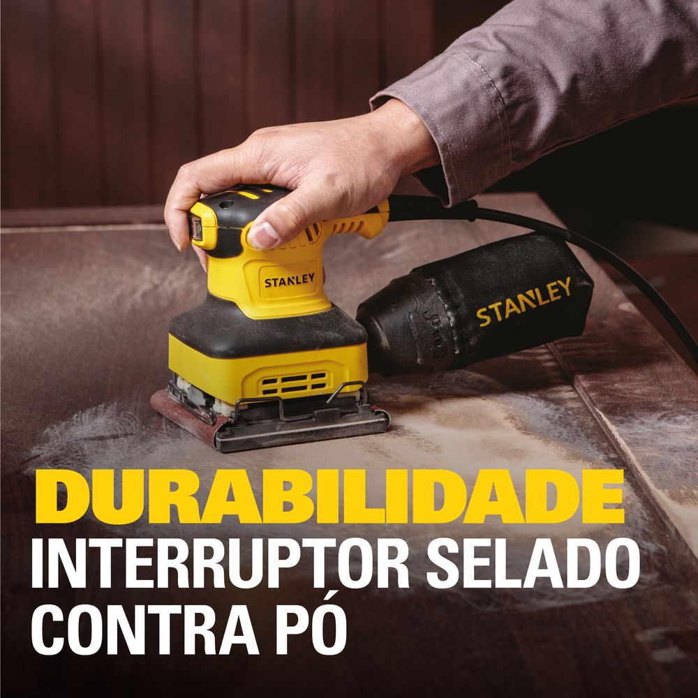 Lixadeira Orbital 1/4" STANLEY 2