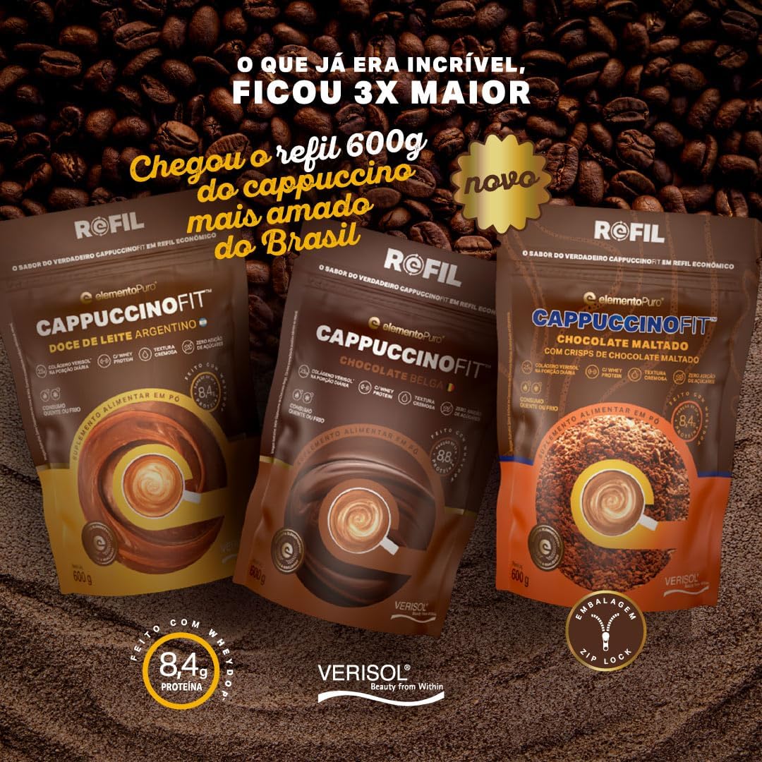 Sachê Cappuccino Fit Doce de Leite Argentino Elemento Puro 3