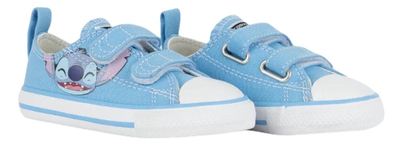 Converse x Disney Stitch Chuck Taylor All Star 2v Criança Cano Baixo Azul 2