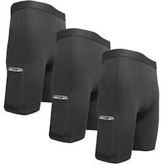 Kit 3 Bermudas para Ciclistas com Bolso e Proteção Térmica UV Meia Coxa