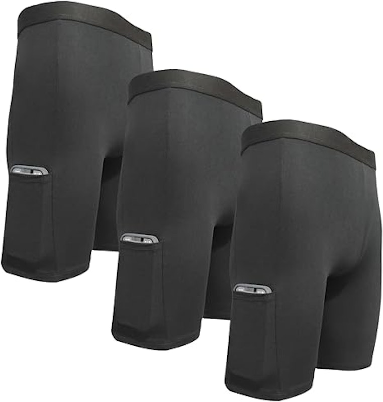 Kit 3 Bermudas para Ciclistas com Bolso e Proteção Térmica UV Meia Coxa 1