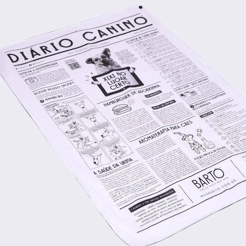 Tapete Lavável Bartô Médio Jornal 5