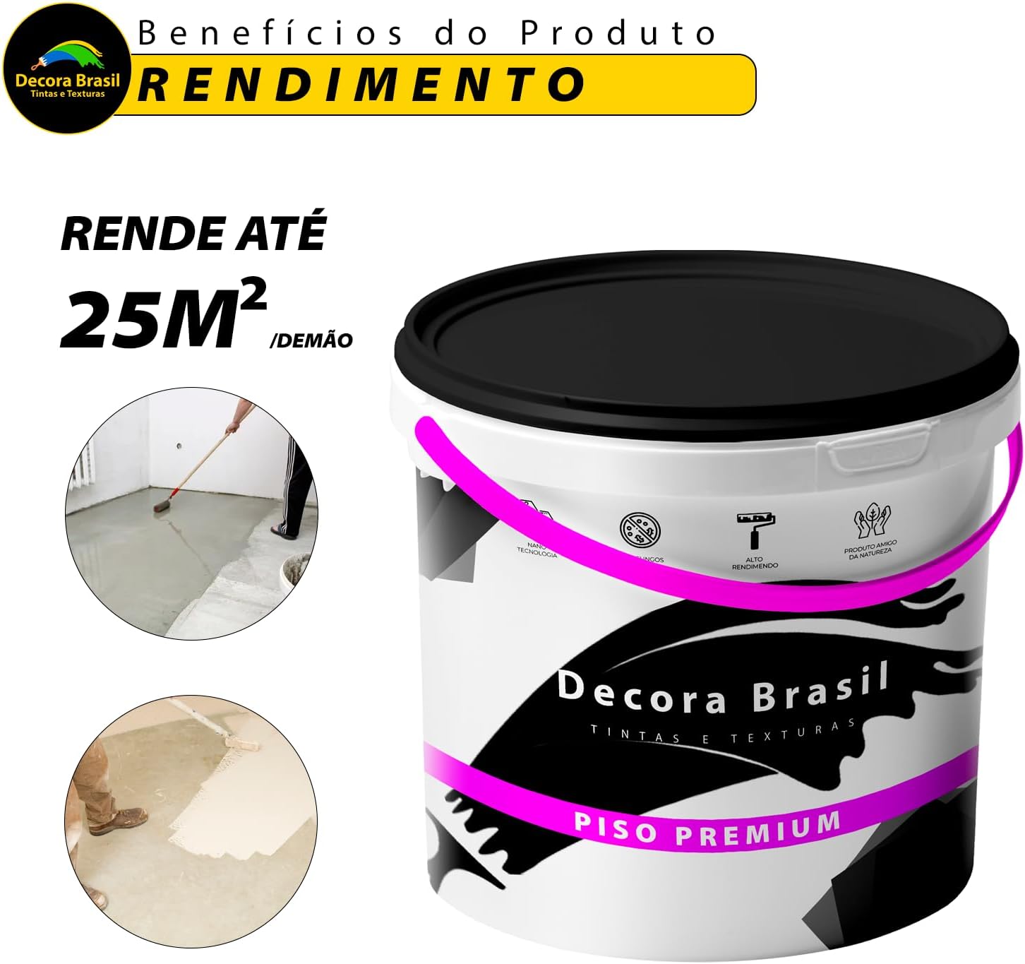 Tinta Piso Premium à Base D'Água 4
