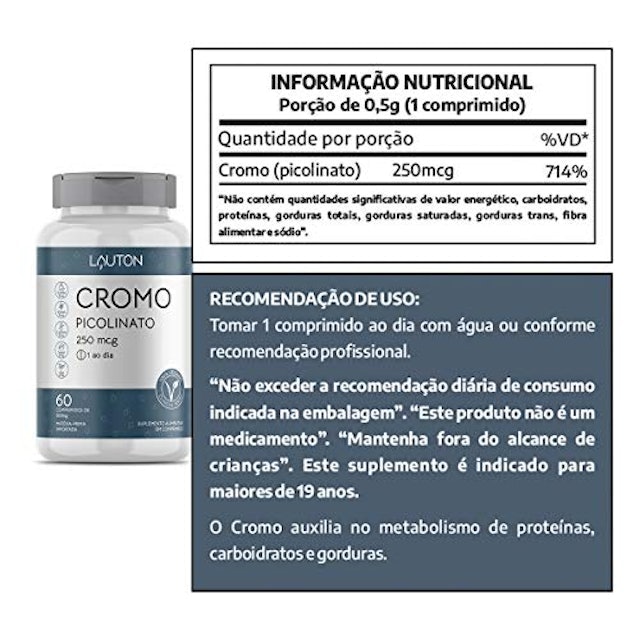 Cromo Picolinato 250 mcg 2