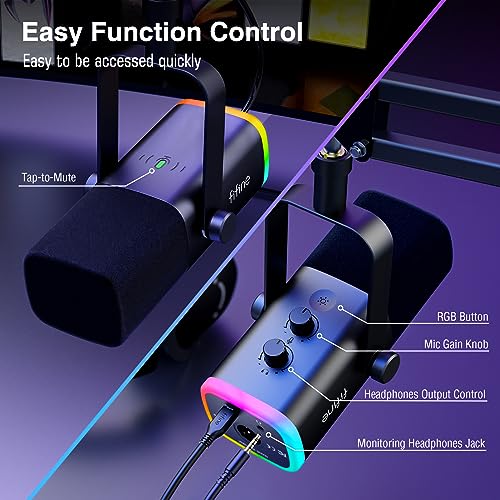 Microfone AmpliGame USB/XLR com Suporte de Braço Articulado 5