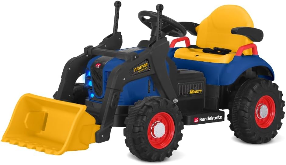 Trator Escavadeira R/C Elétrico 12 V Bandeirante 1