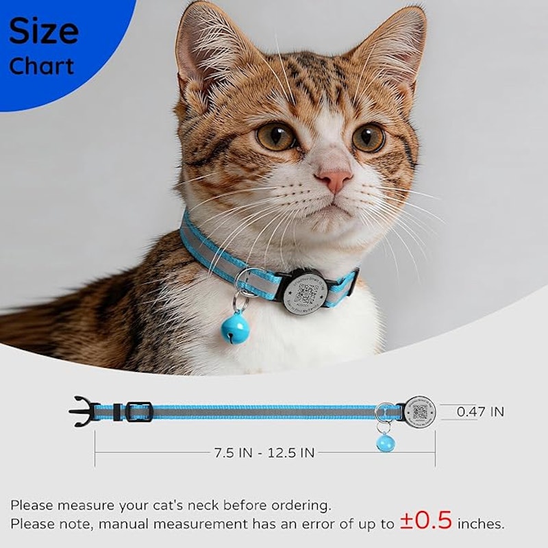 Coleira Breakaway para Gatos com Sino de Segurança e Tiras Refletivas 5